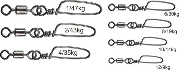 ALBASTAR Karabínka s obratlíkom II veľkosť 2/43kg