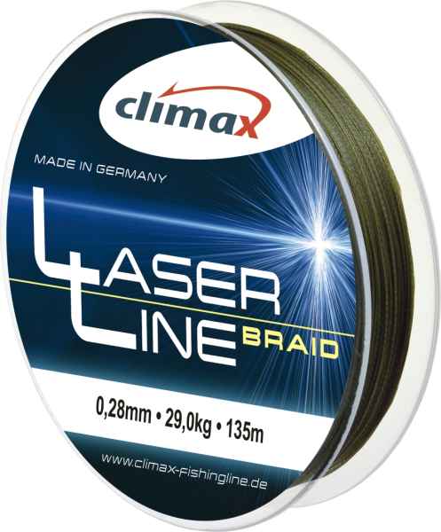 Climax šnúra 135m - Laser Braid line Olive SB 6 vlákien 135m 0