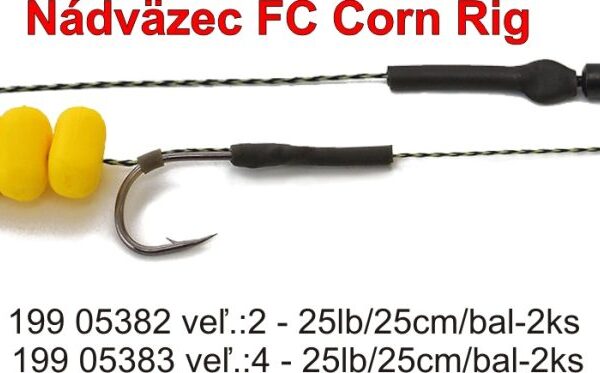 FC Corn Rig nadväzec 25lb /25 cm / 2 pcs / Weedy green veľkosť 2