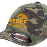 Geoff Anderson šiltovka Flexfit camo s logom Veľkosť L/XL