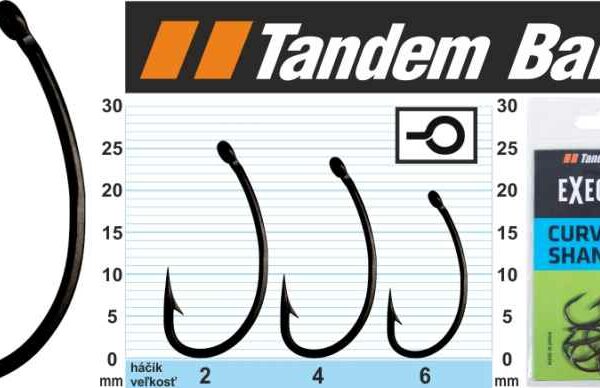 Háčik Executor Carp Curve Shank XS Tandem Baits 10ks veľkosť: 6