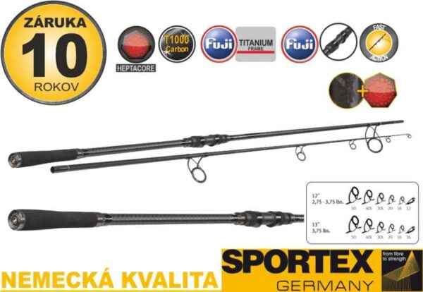 Kaprárske prúty SPORTEX Beyond Carp 2-diel 366cm / 2