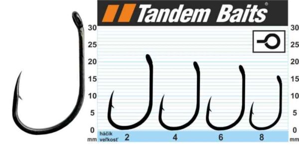 Kaprový háčik Stealth - Wide Gap XS Tandem Baits 10ks veľkosť 8