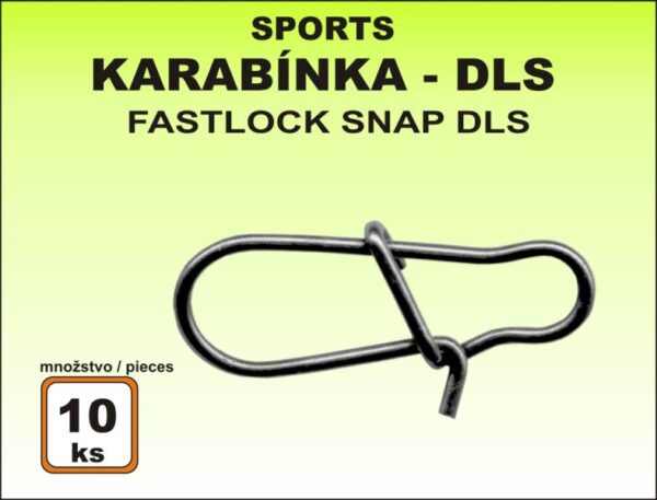 Karabínka rybárska Sports DLS - 10ks v balení veľkosť 4 / 35kg