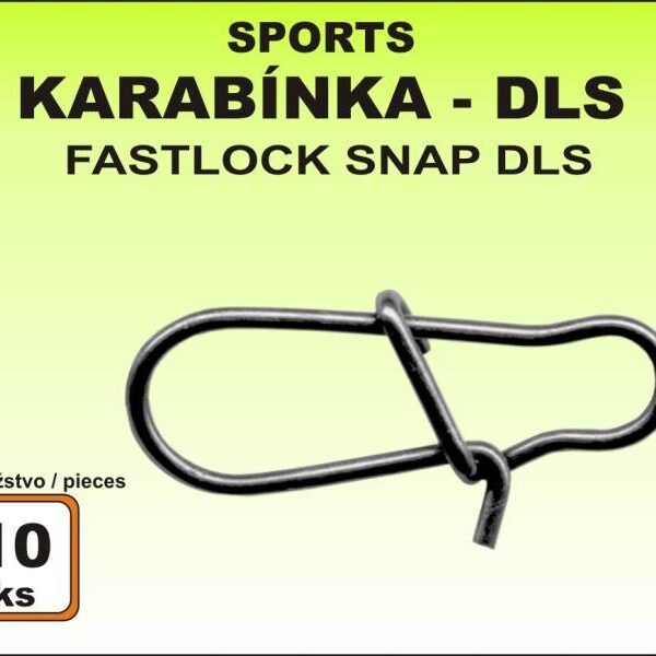 Karabínka rybárska Sports DLS - 10ks v balení veľkosť 4 / 35kg