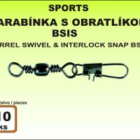 Karabínka s obratlíkom BSIS - 10ks v balení veľkosť 20 / 6kg