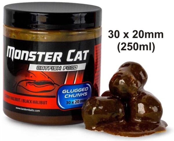 Monster Cat dipované pelety 30x20mm/300g Tandem Baits Fresh Liver (čerstvá pečeň)