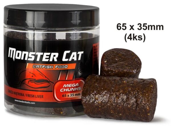 Monster Cat sumcové pelety 65x35mm 4ks - Tandem Baits Fish Crayfish (ryba rak)