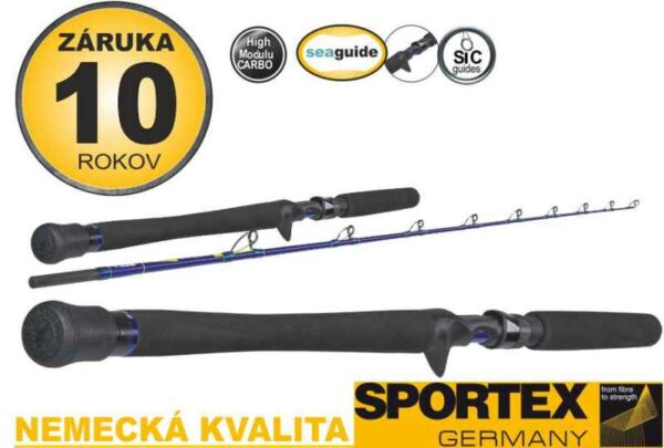 Morské prúty SPORTEX Neptoon Jigging 2-diel 185cm / 20lbs Baitcast