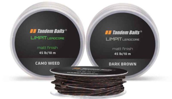 Nadväzcová šnúra Tandem Baits Limpit Leadcore 45lb/10m farba: tmavo hnedá