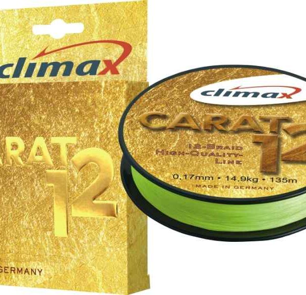Pletená šnúra CLIMAX Carat 12 fluo žltá 135m 135m 0