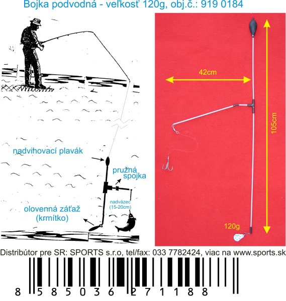 Podvodná bójka 120g/105cm/42cm