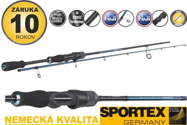 Prívlačové prúty SPORTEX Bassista Drop Shot 2-diel 275cm / 10g