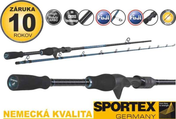 Prívlačové prúty SPORTEX Bassista Vertical 195cm/40g