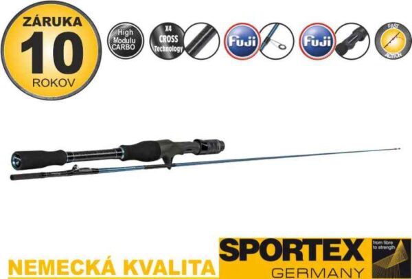 Prívlačové prúty SPORTEX Bassista Vertical Inliner 180c