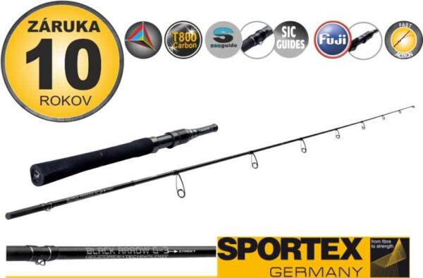 Prívlačové prúty SPORTEX Black Arrow G-3 Street 195cm / 10g