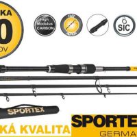 Prívlačové prúty SPORTEX Black Pearl GT-3 Travel 240cm / 40g