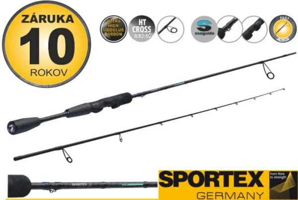 Prívlačové prúty SPORTEX Genium ultra light 2-diel 270cm / 2-8g