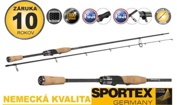 Prívlačové prúty SPORTEX TiBoron Extend Spin Classic 240cm / 80g