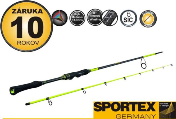 Prívlačový prút SPORTEX STYX - Z - dvojdielny dĺžka 285cm / 40g / hmotnosť 177g