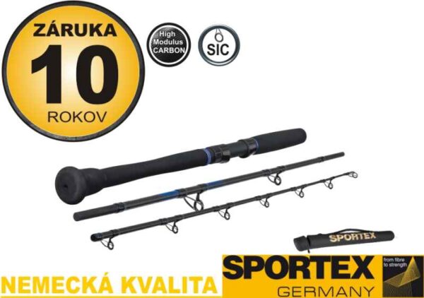 Prívlačový prút na more SPORTEX MAGNUS TRAVEL JIGGING dĺžka 210cm / 30lbs