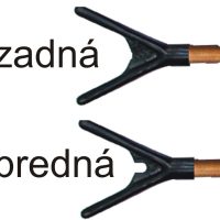 Rybárska podperka V predná U zadná