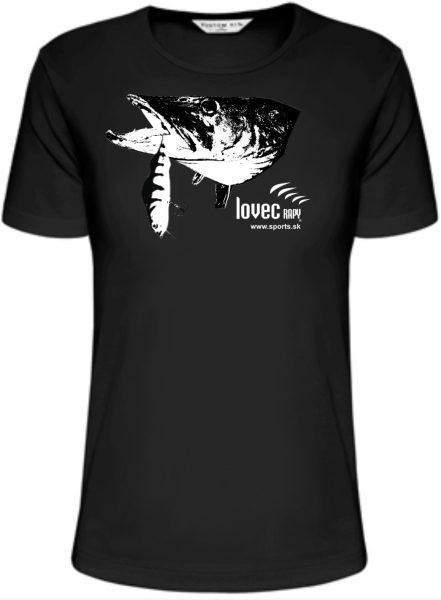 Rybárske tričko šťuka ulovená na vobler. veľkosť XXL