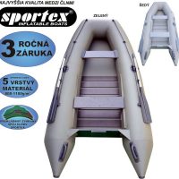 SPORTEX nafukovacie člny SHELF 330 - lamelová podlaha Šedý