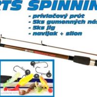 SPORTS Spinning set 1 + 11 prút +nástrahy + navijak 30