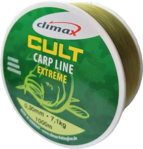 Silon CLIMAX CULT Carp Line Extreme mattolive 1000m Priemer: 0