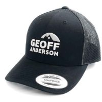 Šiltovka Geoff Anderson SnapBack sieťová s logom čierna