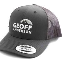 Šiltovka Geoff Anderson SnapBack sieťová s logom šedá