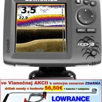 Sonar LOWRANCE Hook-5x Chirp so sondou sonar + sonda Chirp/DSI