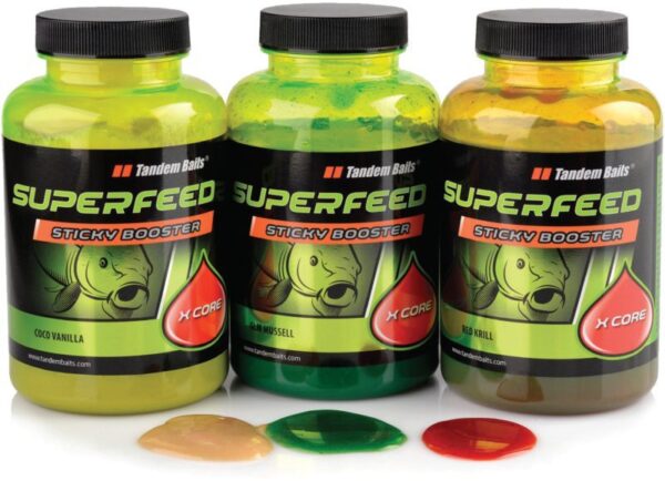 SuperFeed X Core Sticky Booster 300ml-Tandem Baits Milky Mulberry