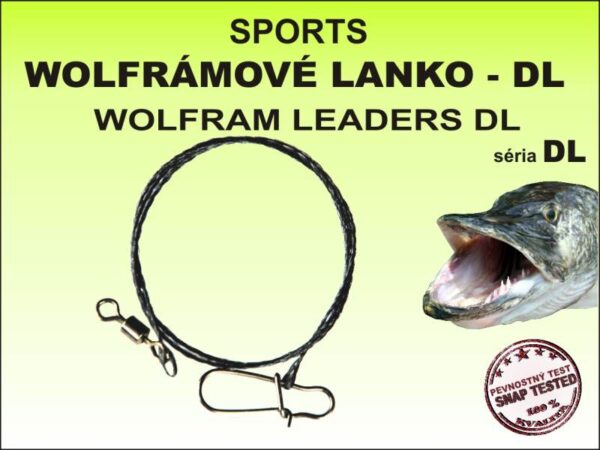 Wolframové lanko SPORTS DL 45cm / 35kg / 1ks v balení